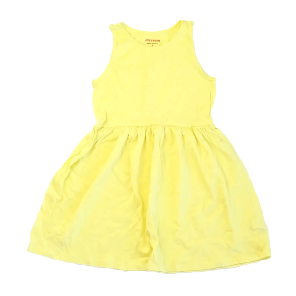 Joe Fresh Girls Yellow Dress Size: 5T Yellow