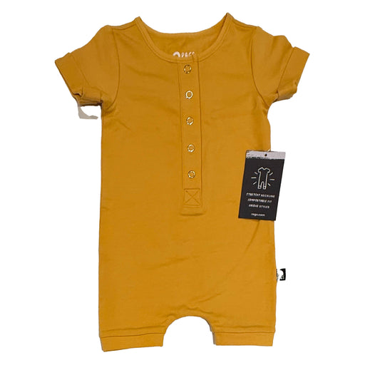 Rags Boys Yellow Romper Size: 6-12 Months Yellow