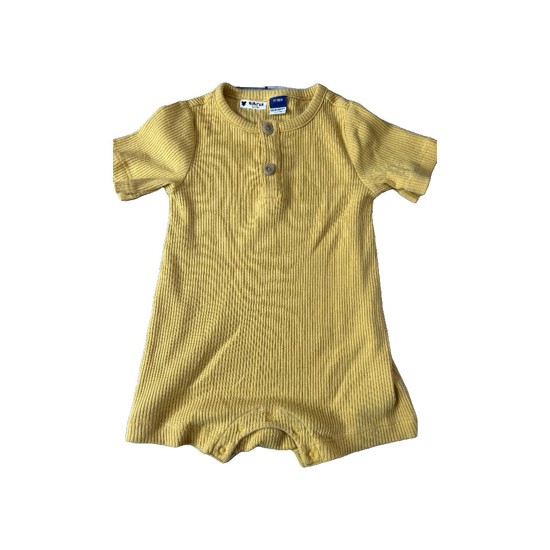 Unisex Yellow Romper Size: 12-18 months Yellow