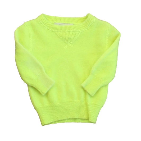 Crewcuts Unisex Yellow Sweater Size: 0-3 Months Yellow