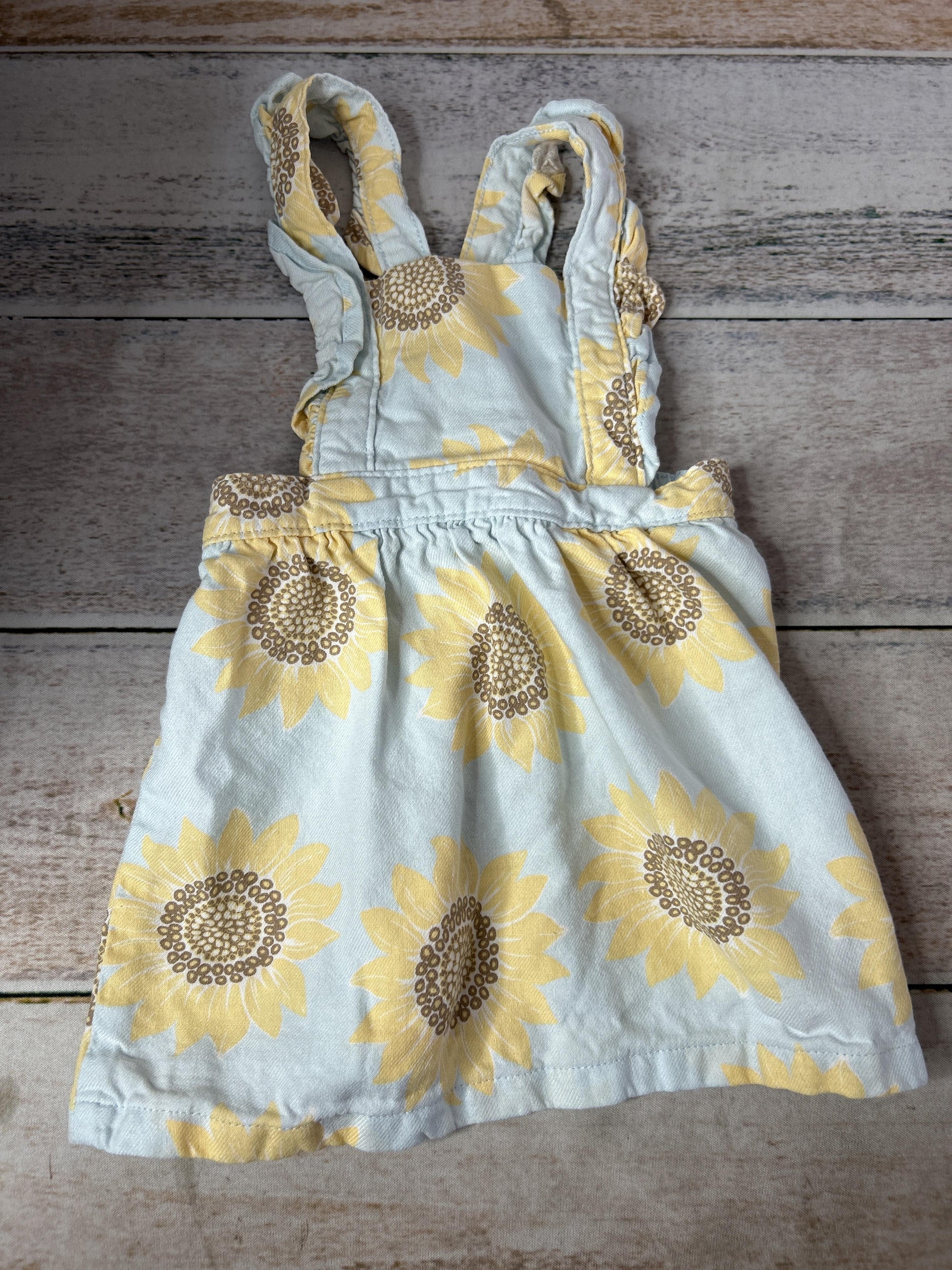 Girls Yellow Dress Size: 0-3 months Yellow