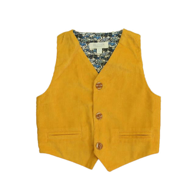 Olivier Boys Yellow Vest Size: 18-24 Months