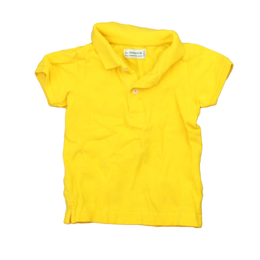 Mayoral Boys Yellow Polo Shirt Size: 9 Months Yellow