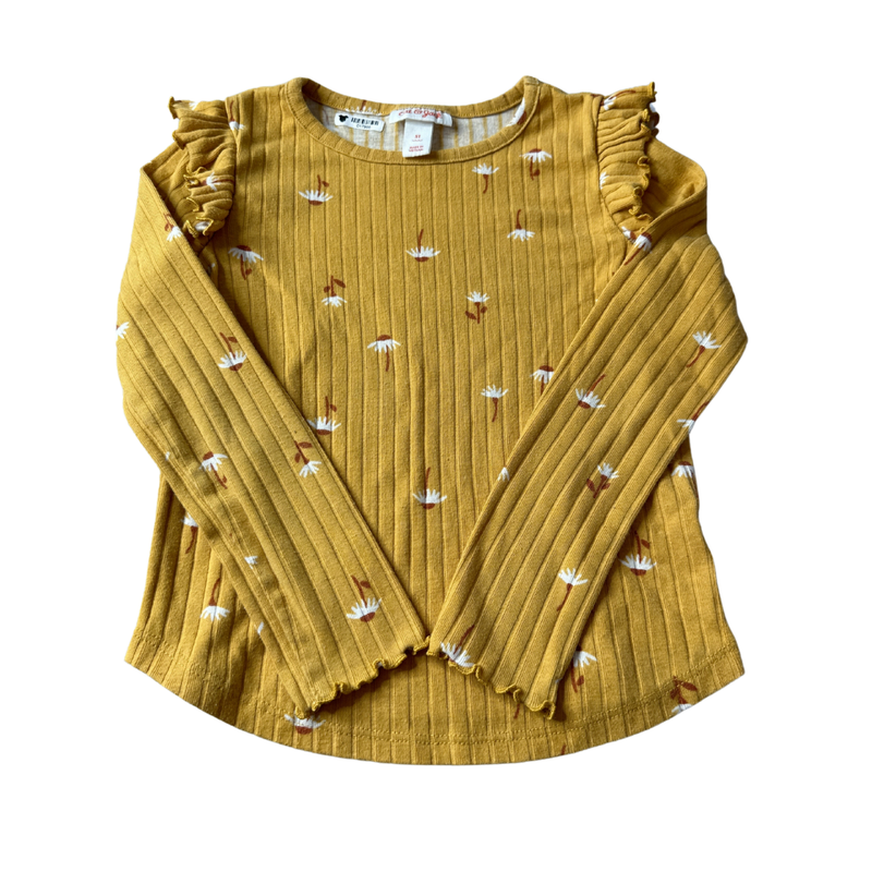 Cat & Jack Girls Yellow Long Sleeve T-Shirt Size: 5T Yellow