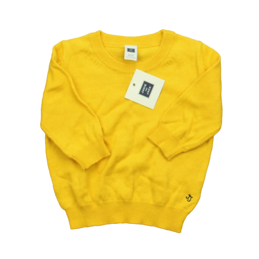 Janie & Jack Boys Yellow Sweater Size: 3-6 Months Yellow