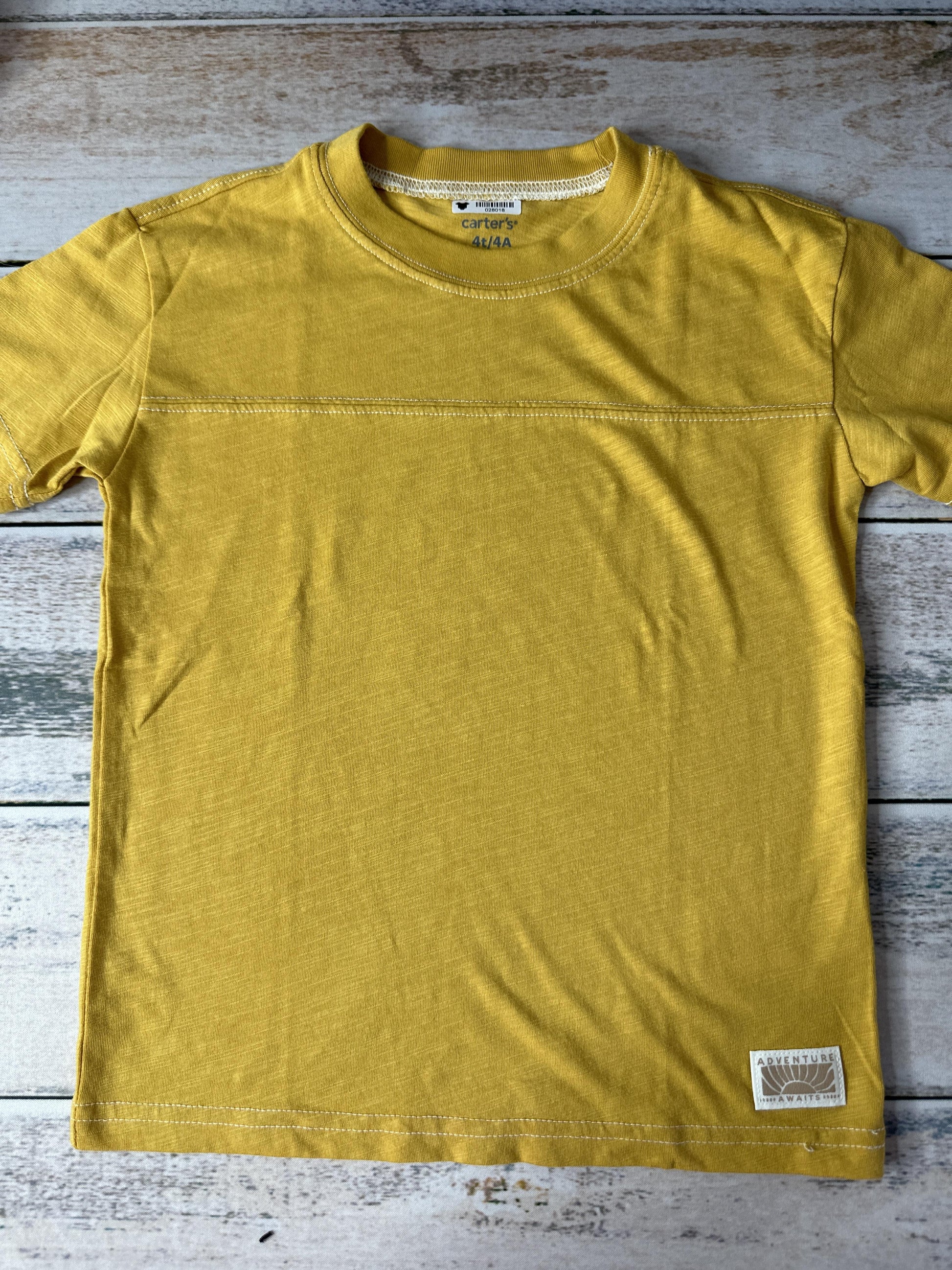 Carters Boys Yellow T-Shirt Size: 4T Yellow