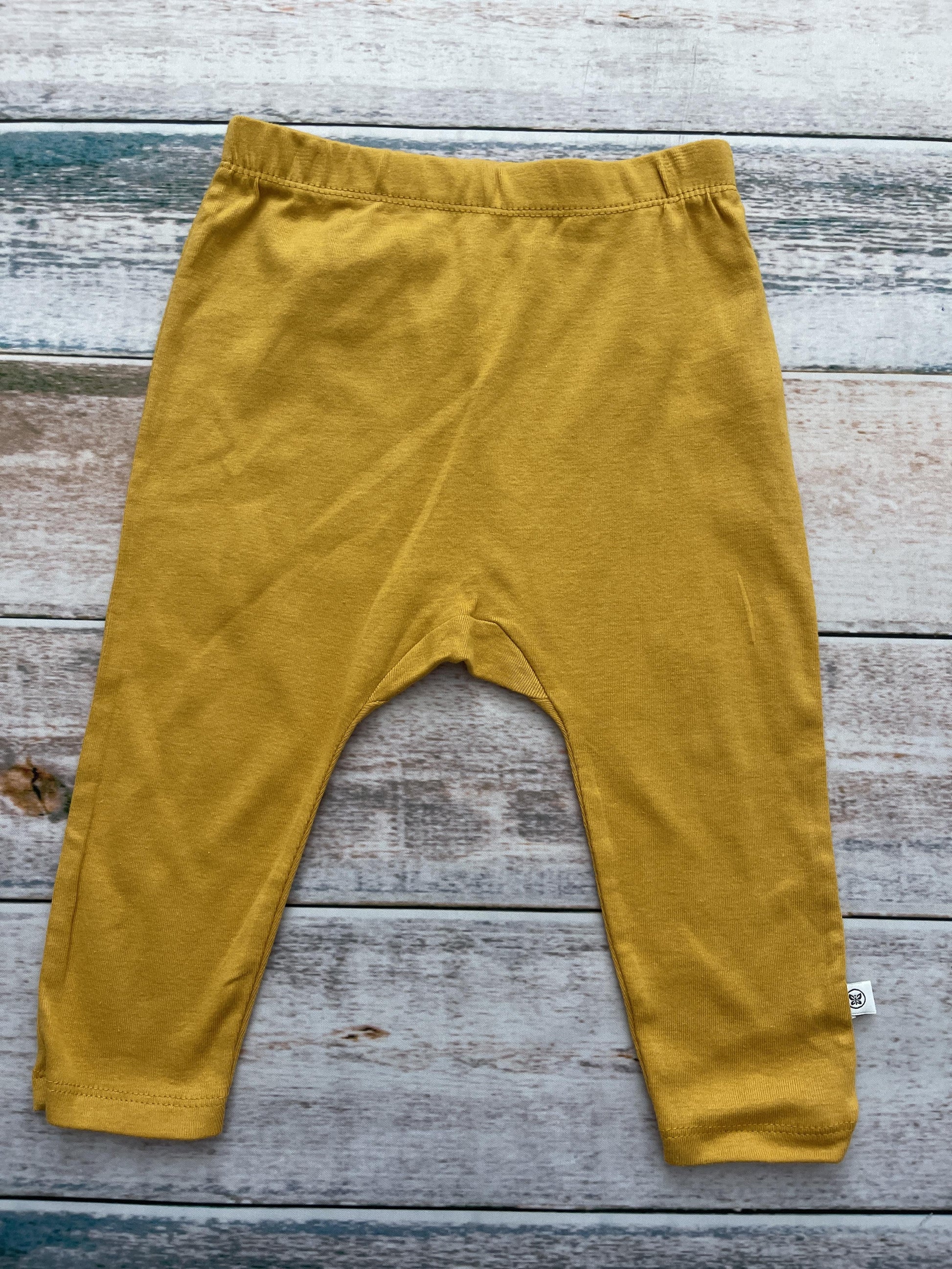 Honest Co Unisex Yellow Pants Size: 18 months Yellow