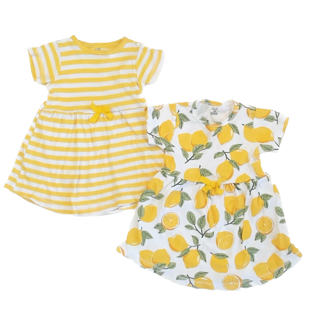 Touched by Nature Girls Yellow Dress Size: 9-12 Months Yellow