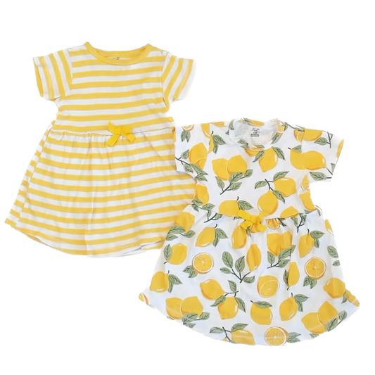 Touched by Nature Girls Yellow Dress Size: 9-12 Months Yellow