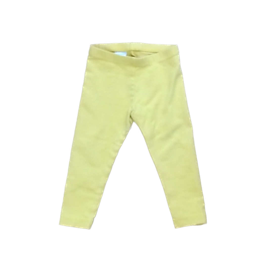 Tea Collection Girls Yellow Leggings Size: 12-18 Months Yellow