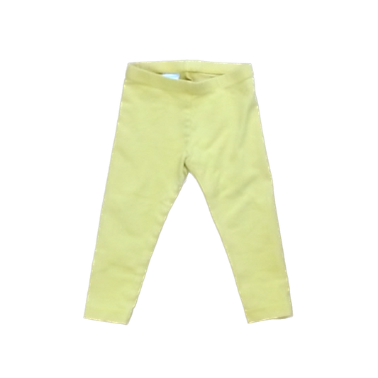 Tea Collection Girls Yellow Leggings Size: 12-18 Months Yellow