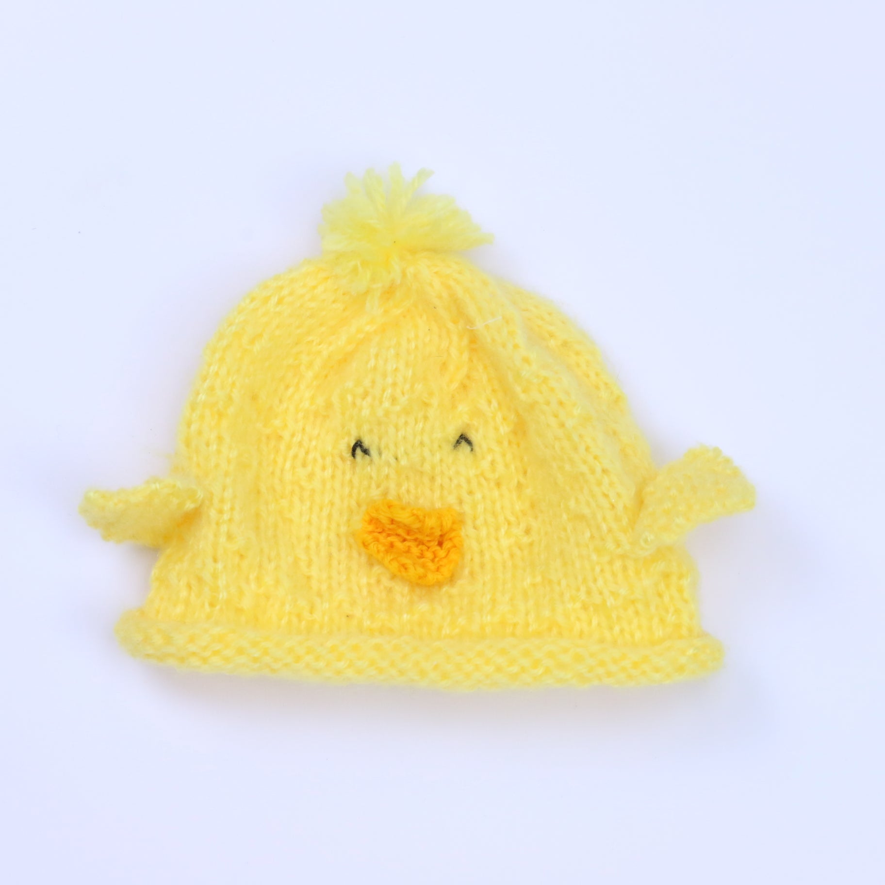 Unknown Brand Unisex Yellow Hat Size: 0-6 Months Yellow