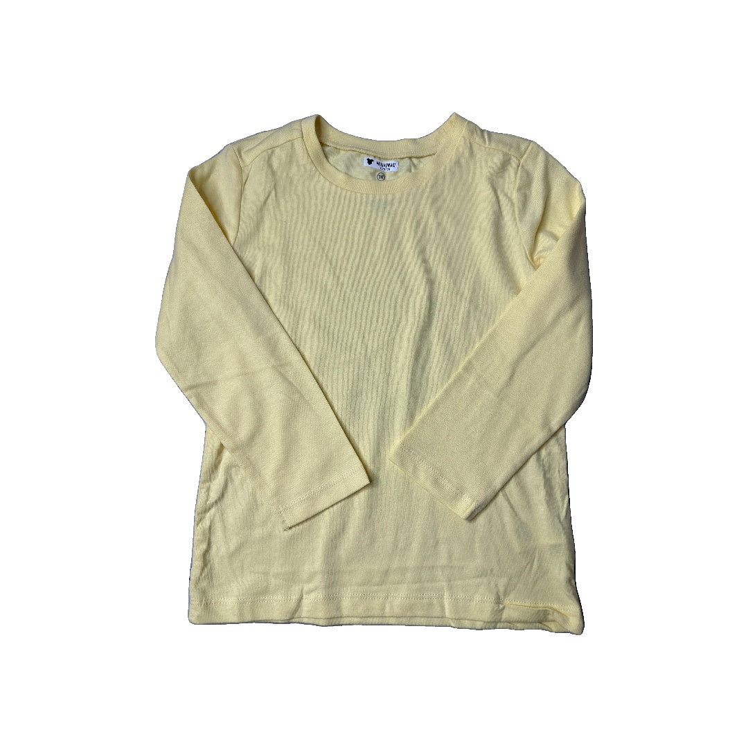 Honest Co Unisex Yellow Long Sleeve T-Shirt Size: 3T Yellow