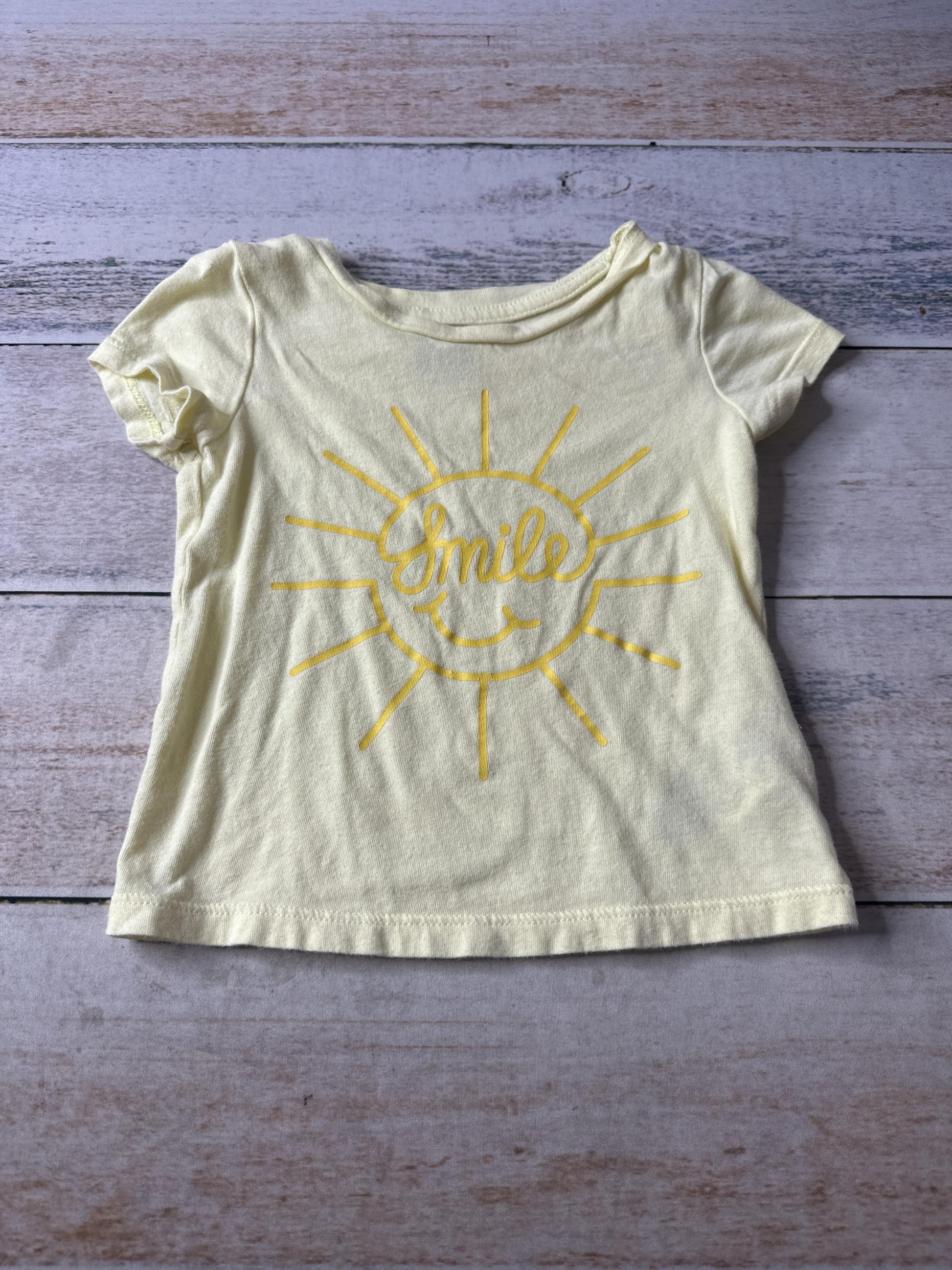 Gap Unisex Yellow T-Shirt Size: 18-24 months Yellow
