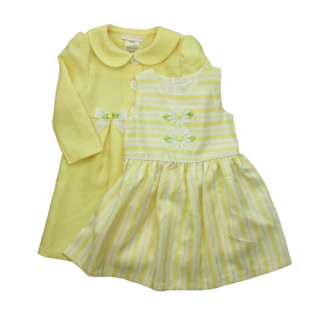 Bonnie Jean Girls Yellow Special Occasion Dress Size: 24 Months