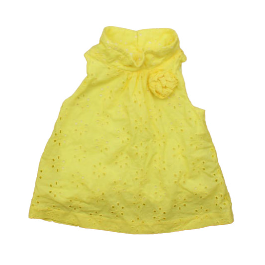 Janie and Jack Girls Yellow Blouse Size: 4T Yellow