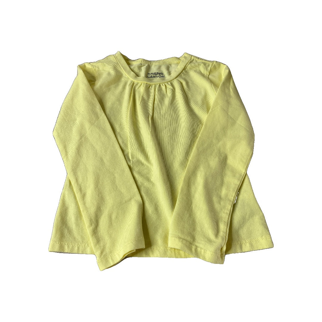 Harper Canyon Girls Yellow Long Sleeve Shirt Size: 4T Yellow