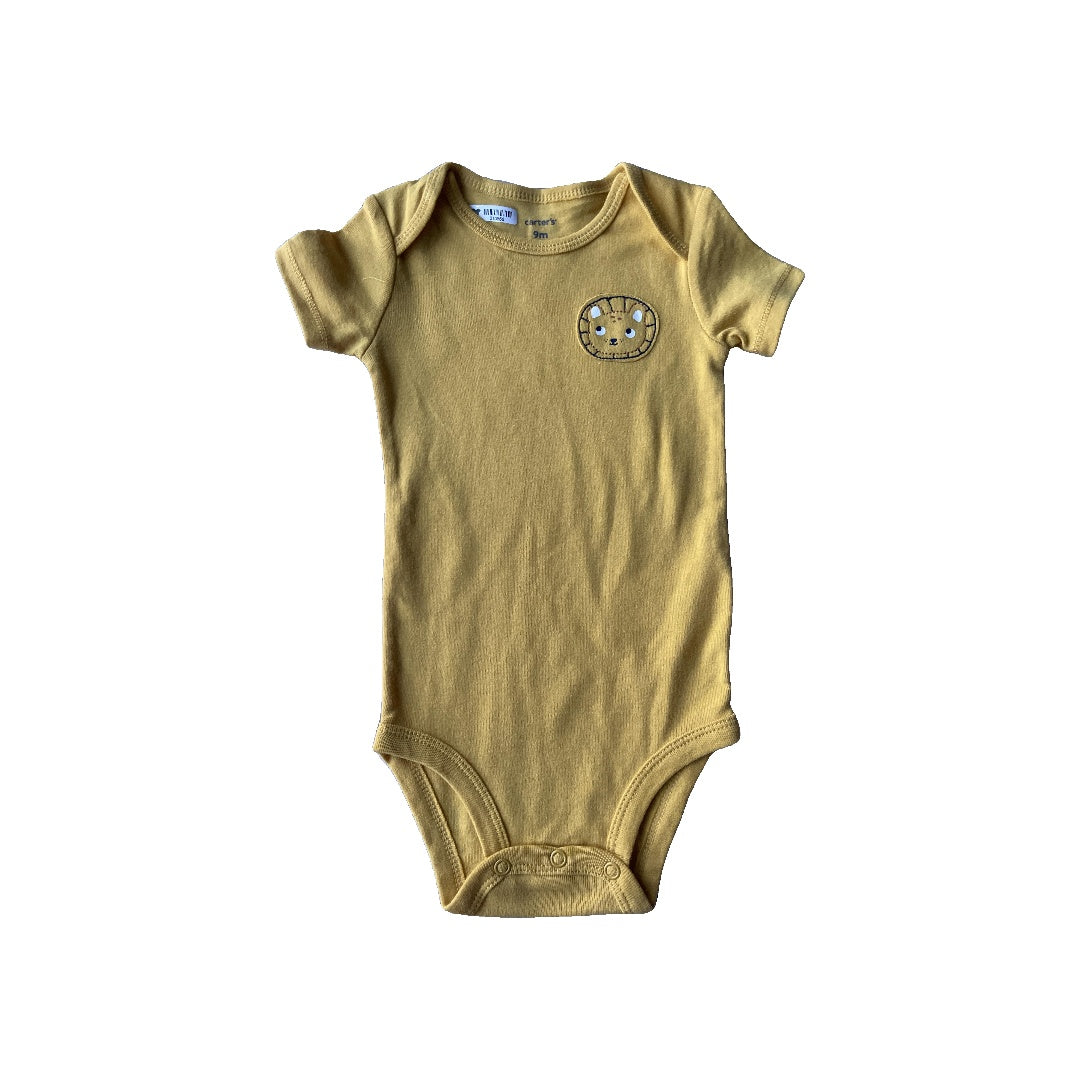 Carters Girls Yellow Onesie Size: 9 months Yellow