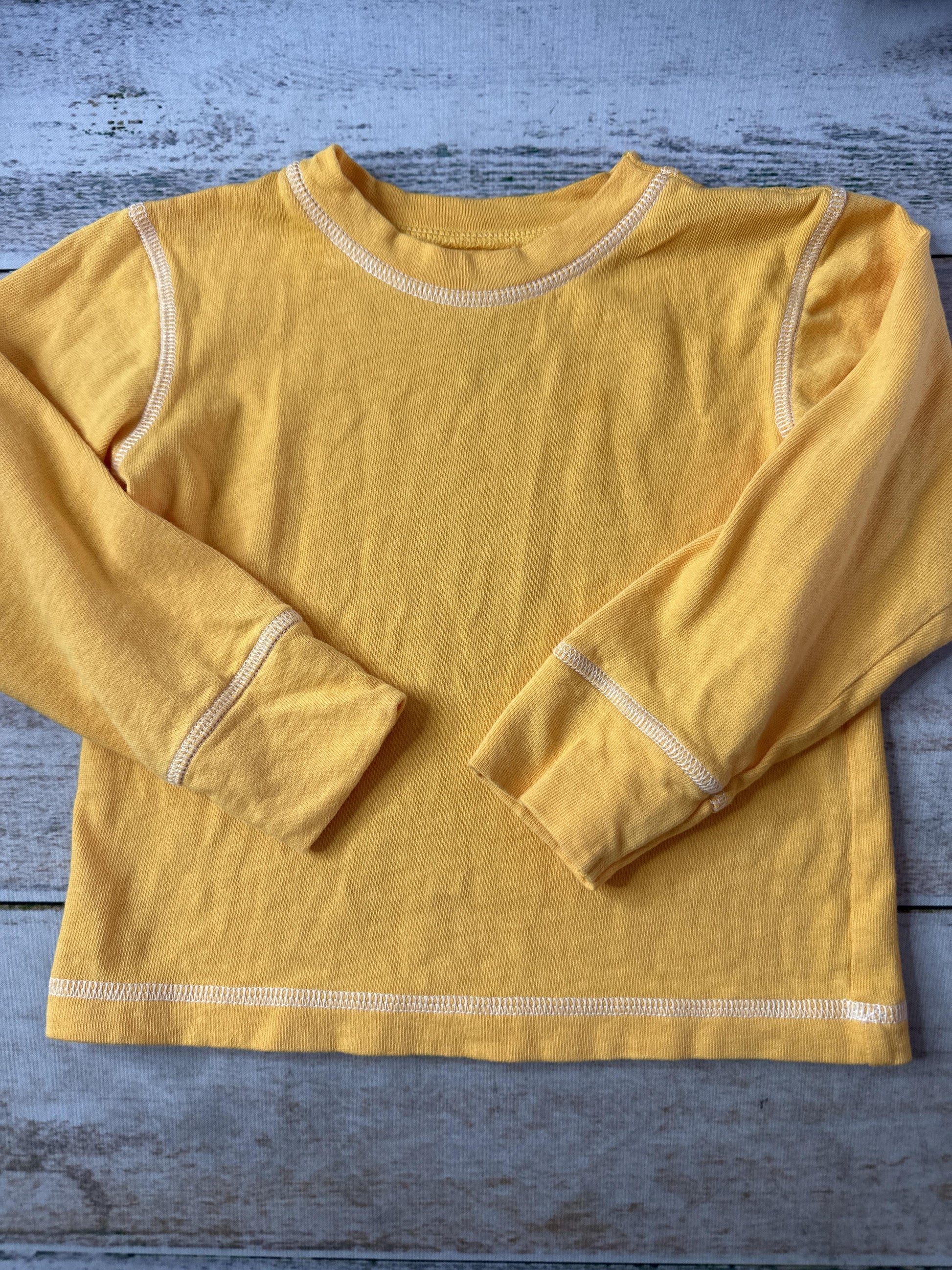 Half Days Unisex Yellow Long Sleeve T-Shirt Size: 2T Yellow