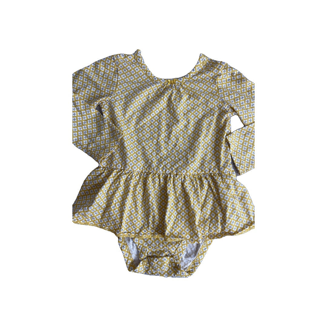 Carters Girls Yellow Onesie Size: 24 months Yellow