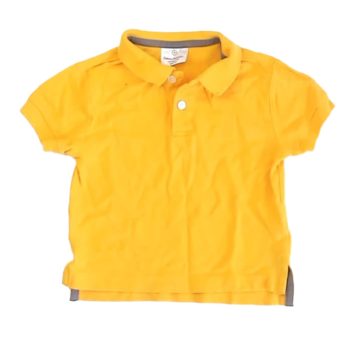 Hanna Andersson Boys Yellow Polo Shirt Size: 3T Yellow