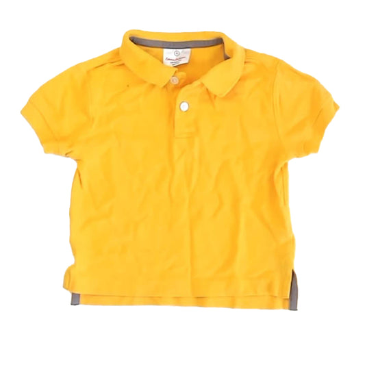 Hanna Andersson Boys Yellow Polo Shirt Size: 3T Yellow