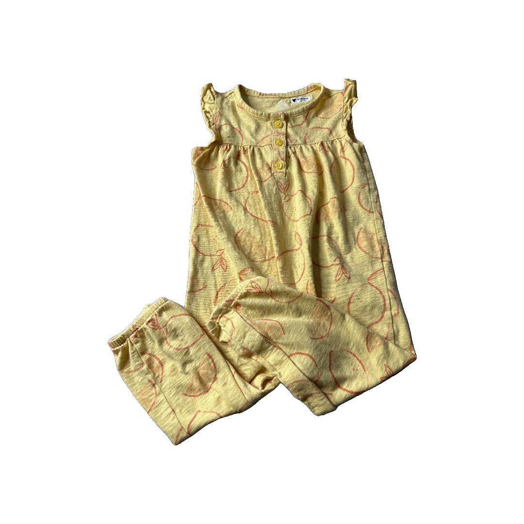 Carters Girls Yellow Romper Size: 24 months Yellow