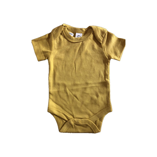 Colored Organics Unisex Yellow Onesie Size: 0-3 months Yellow