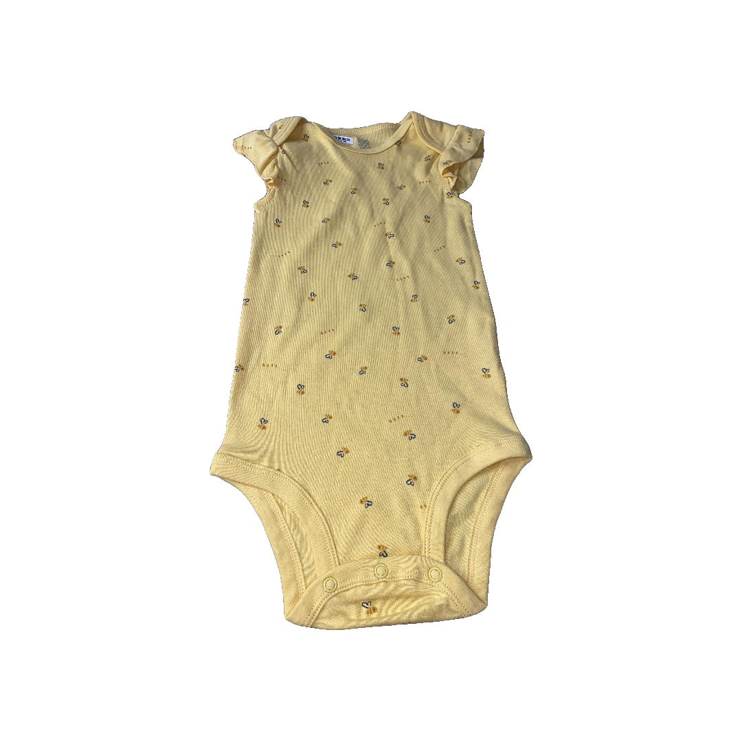 Carters Unisex Yellow Onesie Size: 24 months Yellow