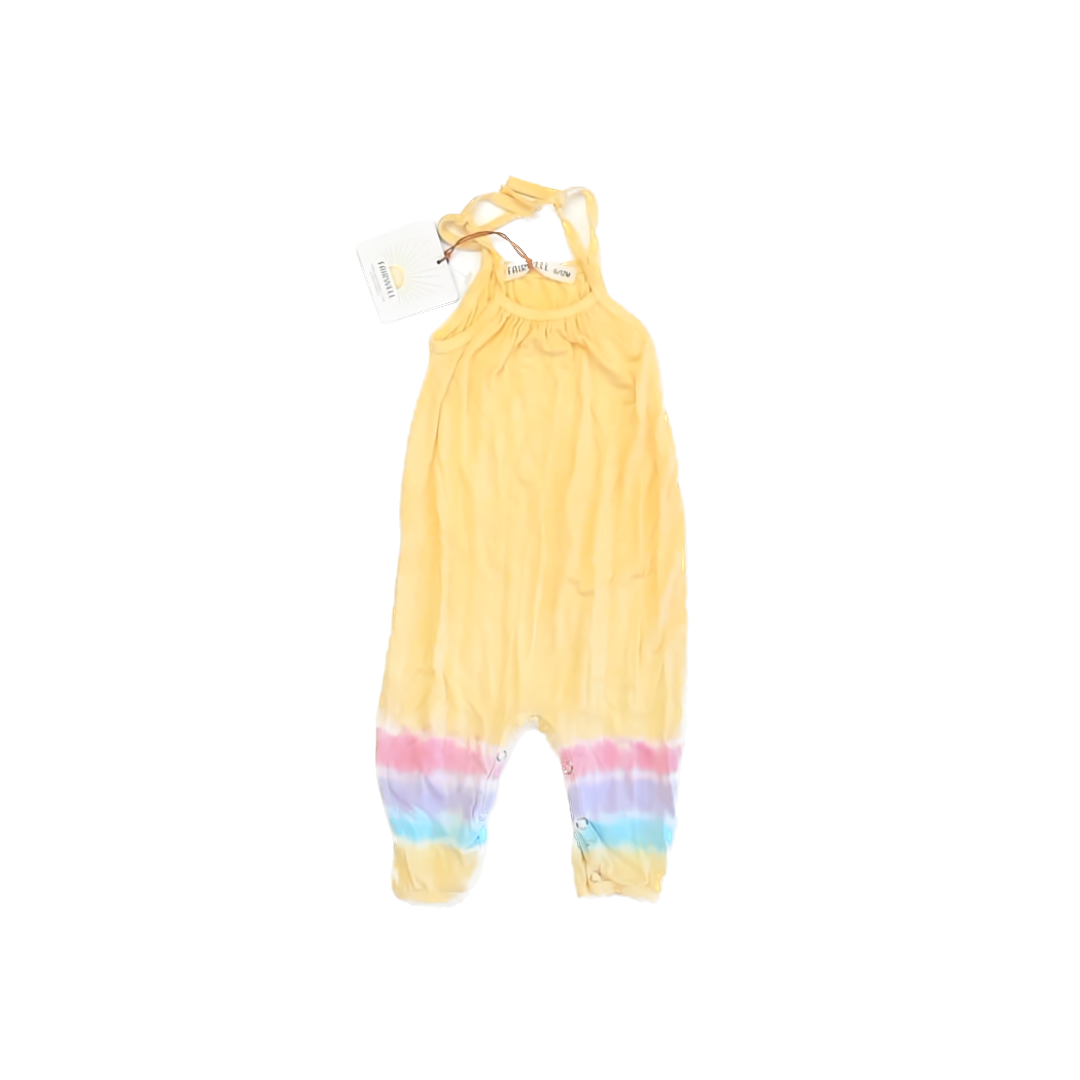 Fairwell Girls Yellow Romper Size: 6-12 Months Yellow