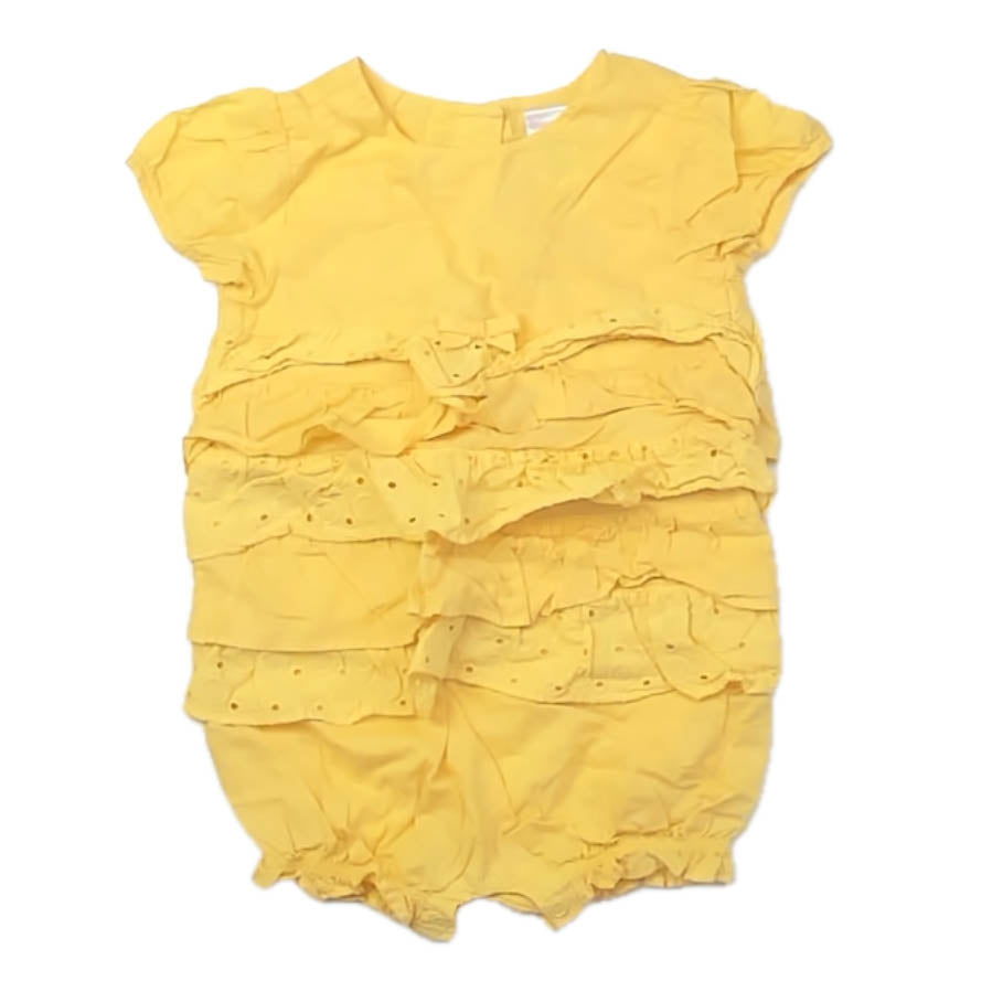 Gymboree Girls Yellow Romper Size: 18-24 Months Yellow