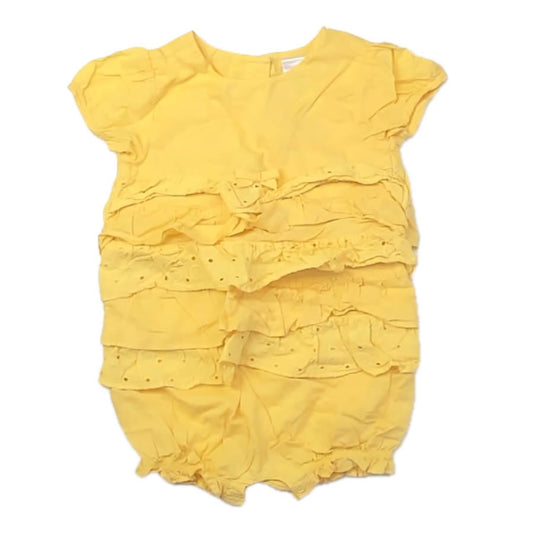 Gymboree Girls Yellow Romper Size: 18-24 Months Yellow