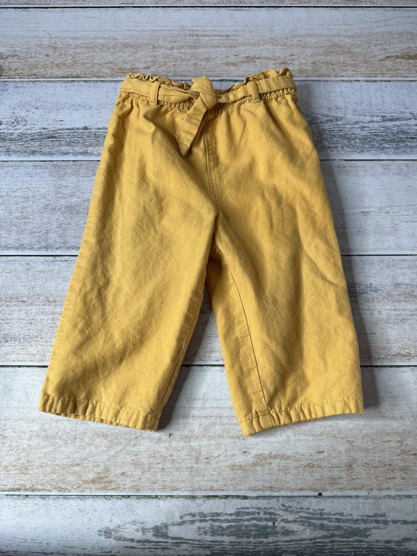 Carters Unisex Yellow Pants Size: 24 months Yellow